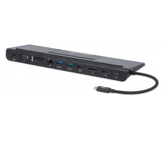 Station d'accueil USB-C 11-en-1 avec MST pour trois moniteurs