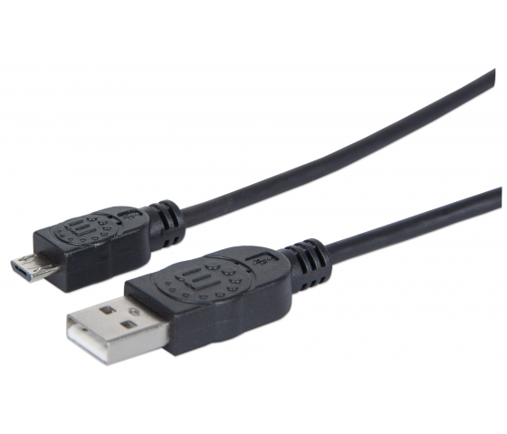 Câble Hi-Speed USB-A vers Micro-USB - 480 Mbps - 1.8 mètres - noir