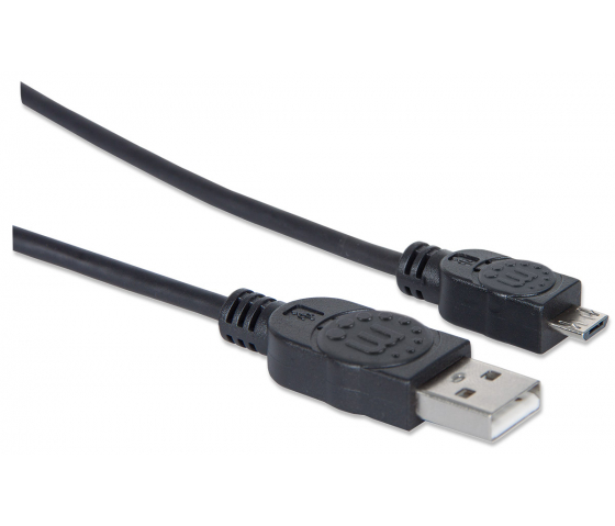 Câble Hi-Speed USB-A vers Micro-USB - 480 Mbps - 1.8 mètres - noir