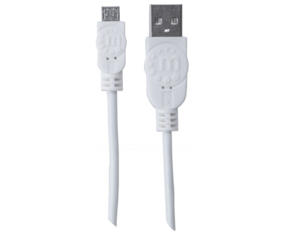 Câble Hi-Speed USB-A vers Micro-USB - 480 Mbps - 1 mètre - blanc