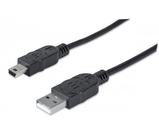 Câble Hi-Speed USB-A vers Mini-USB - 480 Mbps - 1.8 mètres - noir