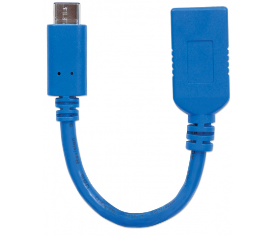 SuperSpeed USB-C naar USB-A kabel - 5 Gbps - 15 centimeter - blauw