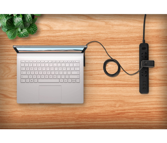 Câble de charge USB-C vers Surface® Connect - 1,8 mètre - noir