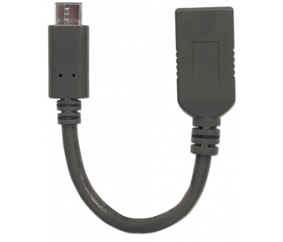 Câble SuperSpeed USB-C vers USB-A - 5 Gbps - 15 centimètres - noir