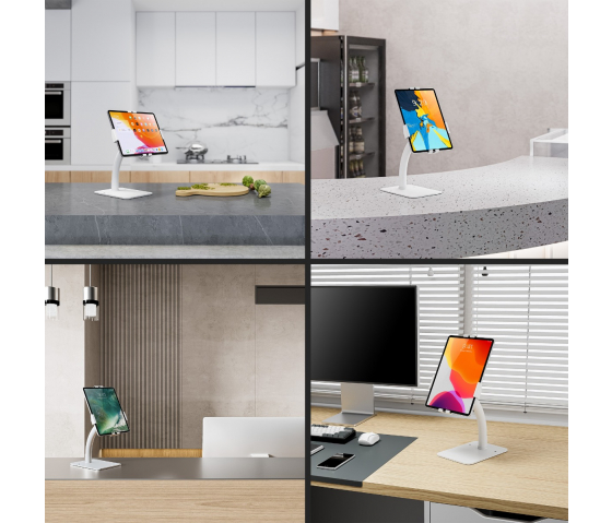 Support de tablette sur bureau MH pour tablettes entre 7,9 et 11 pouces - blanc