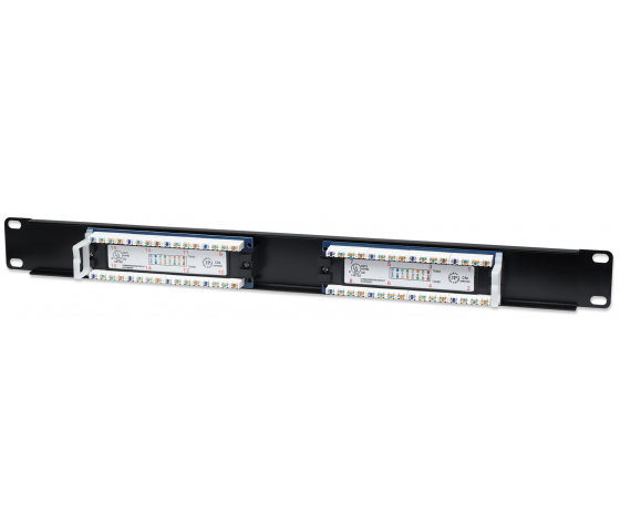 Panneau de brassage Cat5e 16 ports - 1U 19