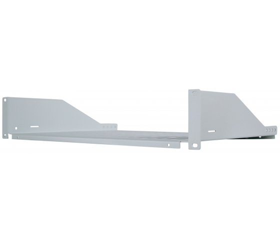 Étagère cantilever ventilée 2U 19 pouces - 350 mm de profondeur - capacité de charge jusqu'à 15 kg - gris