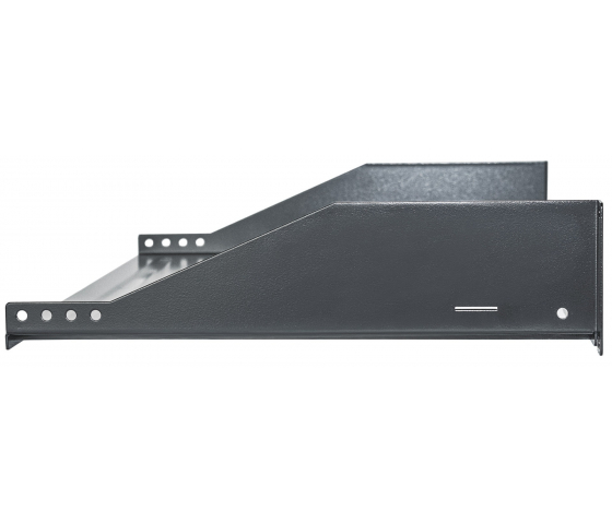 Étagère cantilever ventilée 2U 19 pouces - 350 mm de profondeur - capacité de charge jusqu'à 15 kg - noir
