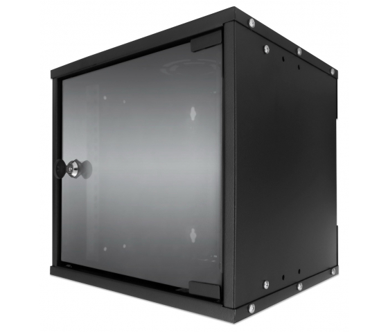 Coffret réseau 10 pouces MHT130 - hauteur 6U - profondeur 300 mm - noir