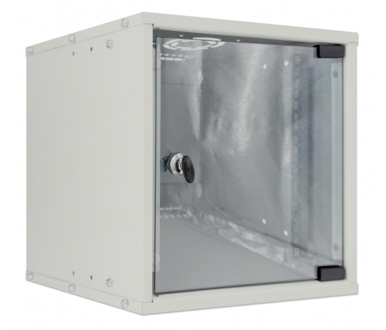 Armoire murale 10 pouces MHT131 - hauteur 6U - profondeur 300 mm - gris