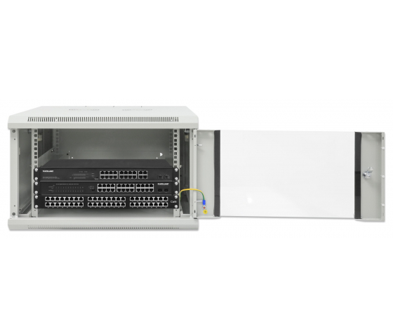 Adaptateur 19 pouces MHT135 en verre - 6U hoogte - 600 mm diep - grijs