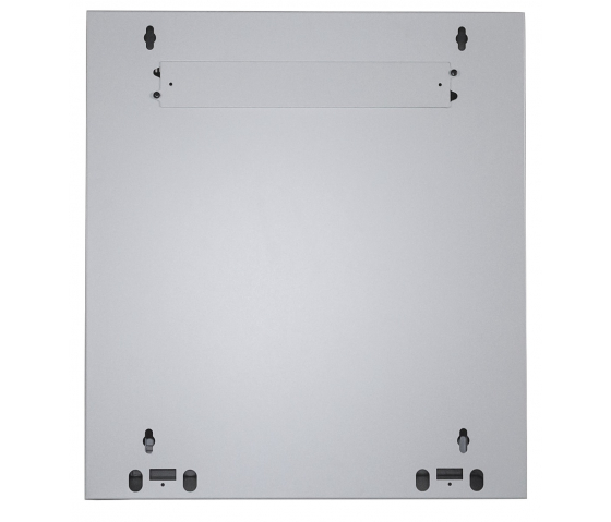 Coffret réseau mural 19 pouces MHT116 avec porte en verre - hauteur 12U - profondeur 450 mm - flatpack - gris