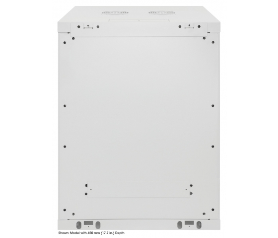 Poste de travail 19 pouces MHT143 avec porte vitrée - 15U hoogte - 600 mm diep - grijs