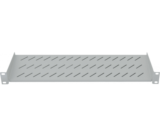 Étagère cantilever 1U 19 pouces - 150 mm de profondeur - capacité de charge jusqu'à 25 kg - gris