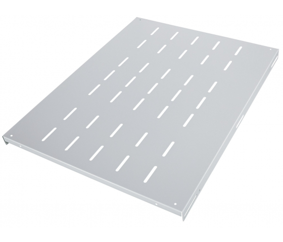 Étagère fixe 1U - 700 mm de profondeur - capacité de charge jusqu'à 50 kg - gris