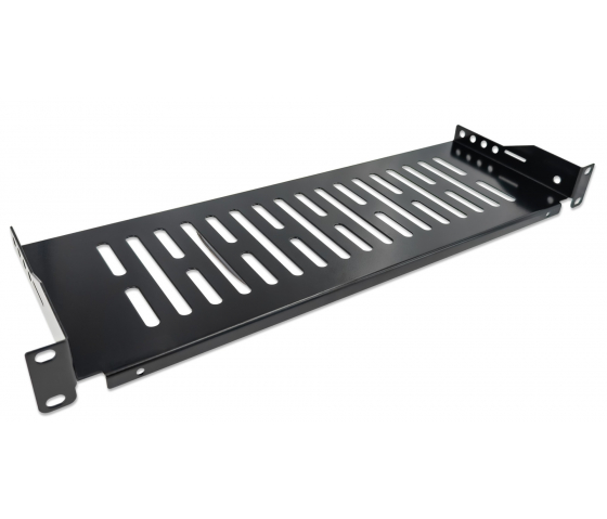 Étagère cantilever 1U 19 pouces - 150 mm de profondeur - capacité de charge jusqu'à 25 kg - noir