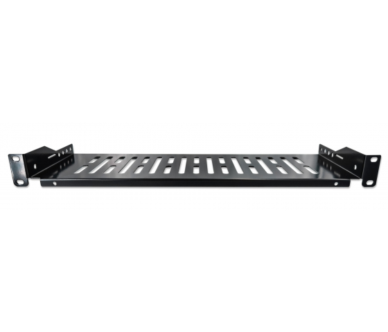 Étagère cantilever 1U 19 pouces - 150 mm de profondeur - capacité de charge jusqu'à 25 kg - noir
