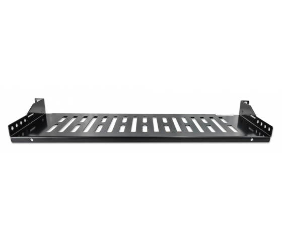 Étagère cantilever 1U 19 pouces - 150 mm de profondeur - capacité de charge jusqu'à 25 kg - noir