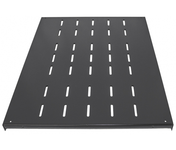 Étagère fixe 1U - profondeur 600 mm - capacité de charge jusqu'à 100 kg - noir