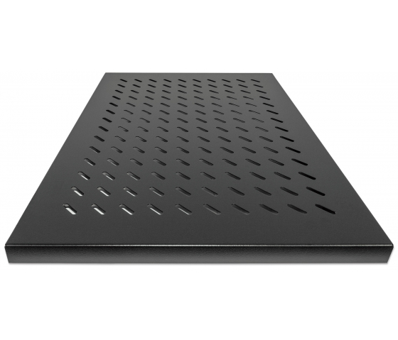 Étagère fixe 1U - 700 mm de profondeur - capacité de charge jusqu'à 50 kg - noir