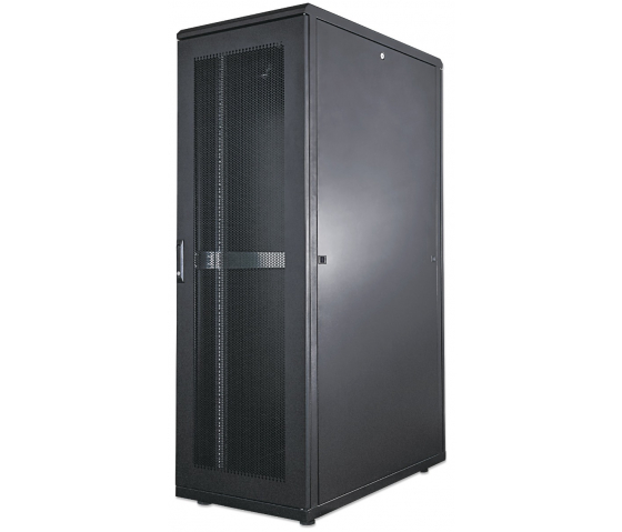 Baie serveur 19 pouces MHT260 avec porte perforée - 36U - 1000 (P) x 600 (L) x 1766 (H) - assemblée - noir