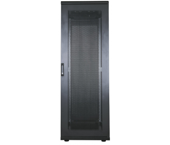 Baie serveur 19 pouces MHT247 avec porte perforée - 36U - 1000 (P) x 600 (L) x 1766 (H) - flatpack - noir