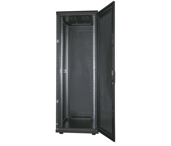 Baie serveur 19 pouces MHT265 avec porte perforée - 42U - 1000 (P) x 800 (L) x 2033 (H) - assemblée - noir