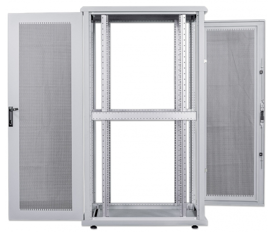 Baie serveur 19 pouces MHT264 avec porte perforée - 42U - 1000 (P) x 600 (L) x 2033 (H) - assemblée - gris
