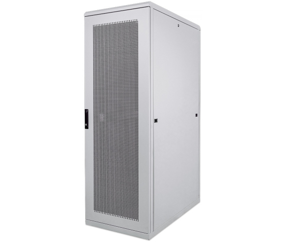 Baie serveur 19 pouces MHT251 avec porte perforée - 42U - 1000 (P) x 600 (L) x 2033 (H) - flatpack - gris