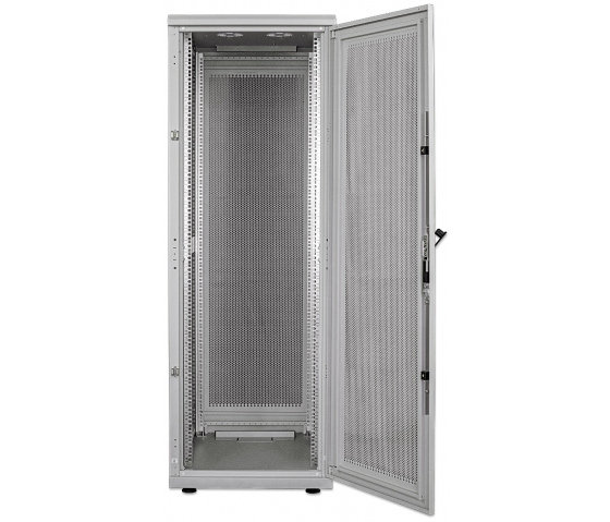 Baie serveur 19 pouces MHT264 avec porte perforée - 42U - 1000 (P) x 600 (L) x 2033 (H) - assemblée - gris
