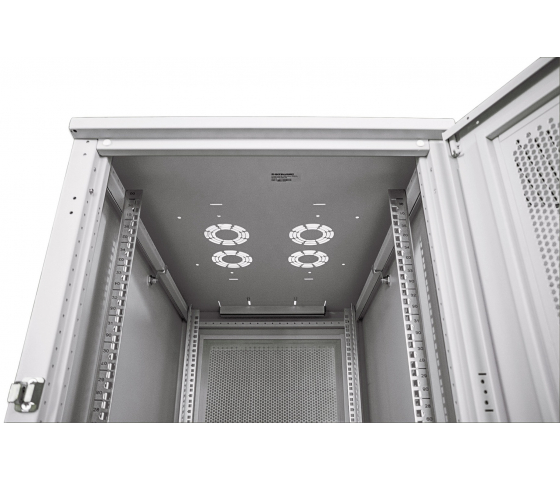 Baie serveur 19 pouces MHT264 avec porte perforée - 42U - 1000 (P) x 600 (L) x 2033 (H) - assemblée - gris