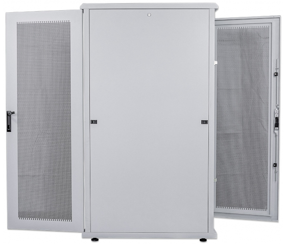 Baie serveur 19 pouces MHT264 avec porte perforée - 42U - 1000 (P) x 600 (L) x 2033 (H) - assemblée - gris
