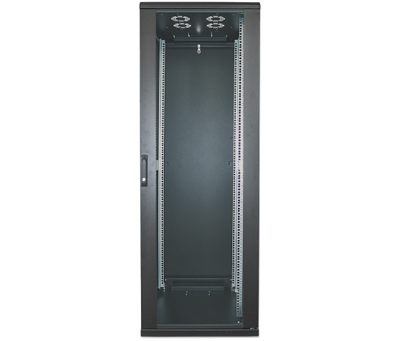 Baie réseau 19 pouces MHT225 avec porte vitrée - 42U - largeur 800 mm - 800 (P) x 800 (L) x 2033 (H) - assemblée - noir