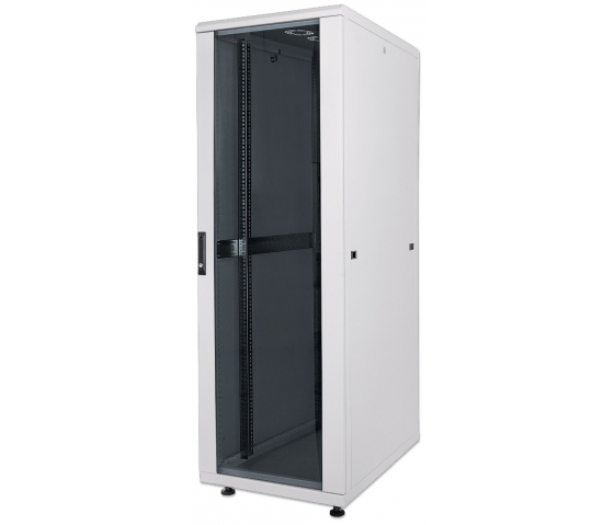 Baie réseau 19 pouces MHT224 avec porte vitrée - 42U - 800 (P) x 600 (L) x 2033 (H) - assemblée - gris