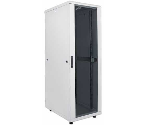 Baie réseau 19 pouces MHT224 avec porte vitrée - 42U - 800 (P) x 600 (L) x 2033 (H) - assemblée - gris