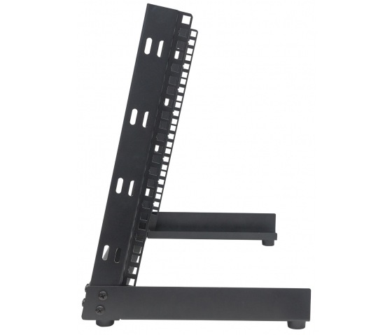 Rack de serveur à cadre ouvert 19 pouces MHT165 - hauteur 8U - 2 montants - flatpack - noir