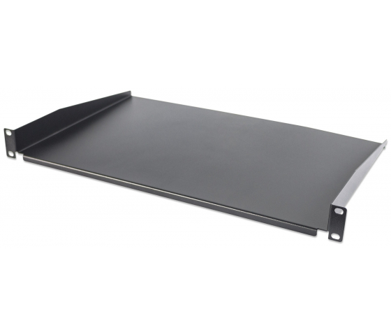 Étagère cantilever 1U 19 pouces - 300 mm de profondeur - capacité de charge jusqu'à 25 kg - noir