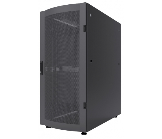 Baie serveur 19 pouces MHT257 avec porte perforée - 47U - 1200 (P) x 800 (L) x 2250 (H) - flatpack - noir