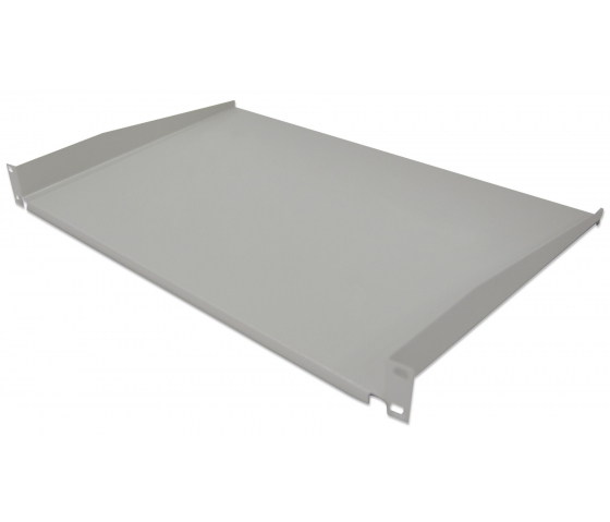 Étagère cantilever 1U 19 pouces - 350 mm de profondeur - capacité de charge jusqu'à 25 kg - gris