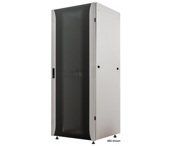 Baie réseau Premium 19 pouces MHT230 avec porte vitrée - 32U - 800 (P) x 600 (L) x 1589 (H) - flatpack - gris