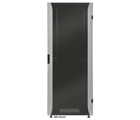 Baie réseau Premium 19 pouces MHT230 avec porte vitrée - 32U - 800 (P) x 600 (L) x 1589 (H) - flatpack - gris