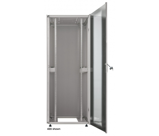 Baie réseau Premium 19 pouces MHT230 avec porte vitrée - 32U - 800 (P) x 600 (L) x 1589 (H) - flatpack - gris