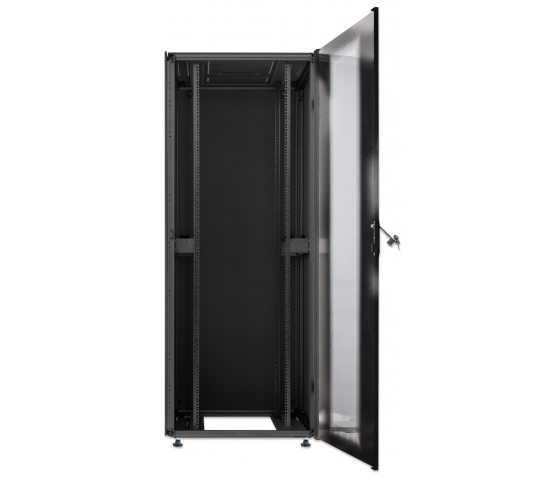 Baie réseau Premium 19 pouces MHT233 avec porte vitrée - 22U - 800 (P) x 600 (L) x 1133 (H) - assemblée - noir