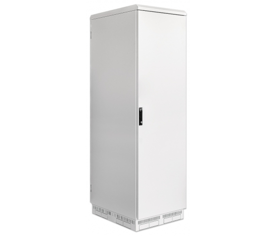 Baie réseau 19 pouces industrielle IP55 outdoor MHT161 avec ventilateurs intégrés - étanche à la poussière et aux éclaboussures - hauteur 42U - profondeur 800 mm - gris