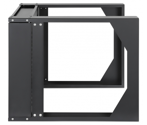 Rack réseau mural 19 pouces - hauteur 6U - 2 montants - profondeur 450 mm - flatpack - noir