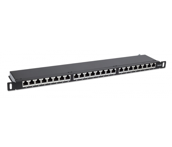 Panneau de brassage protégé Cat6a 24 ports - 0.5U 19