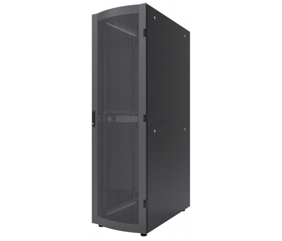 Baie serveur 19 pouces MHT254 avec porte perforée - 42U - 1200 (P) x 600 (L) x 2028 (H) - flatpack - noir