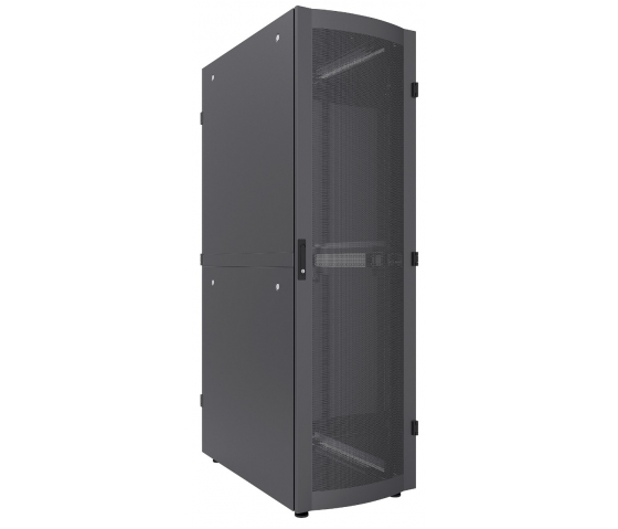 Baie serveur 19 pouces MHT267 avec porte perforée - 42U - 1200 (P) x 600 (L) x 2057 (H) - assemblée - noir