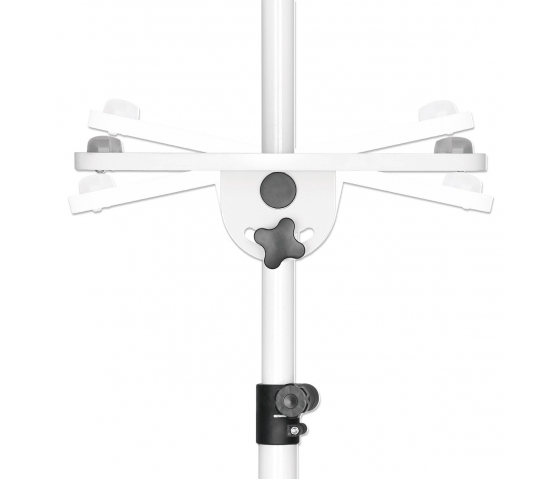 Chariot mobile pour projecteurs et ordinateurs portables avec deux plateaux pour appareils jusqu'à 10 kg