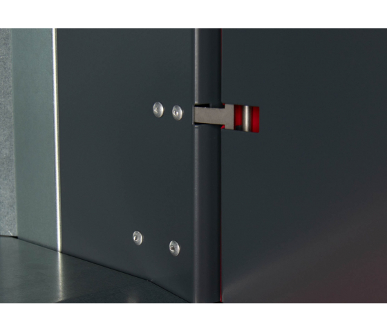 Armoire de recharge extérieure pour batteries de vélos - 4 compartiments - serrure monnayeur